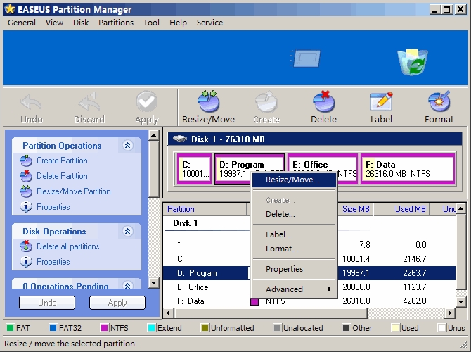 EASEUS Partition Manager Home Edition 1.6.4 - Computerworld